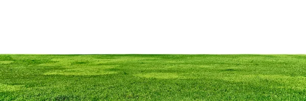 广袤的草场与白色隔离的地平线 — 图库照片