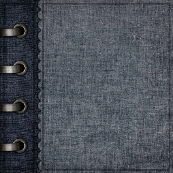 Grunge Style Vintage Fabric Album Cover — Stockfoto