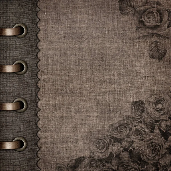 Couverture Album Tissu Vintage Style Grunge — Photo