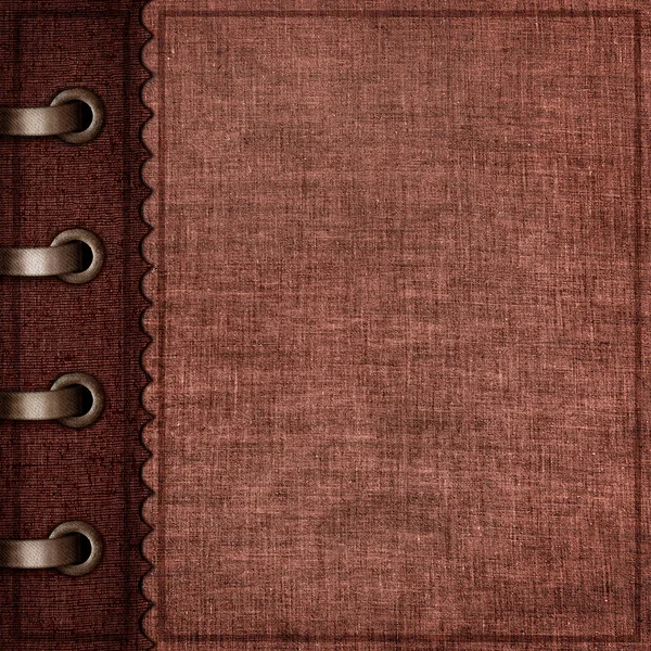 Grunge Style Vintage Fabric Album Cover — Stock Photo, Image