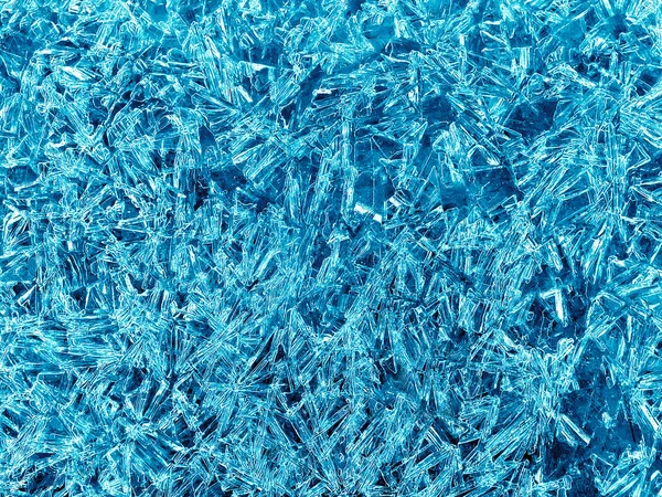 バック グラウンドでの氷結晶のパターン — 图库照片