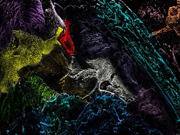 Abstrato Caótico Manchas Multi Coloridas Como Fundo — Fotografia de Stock