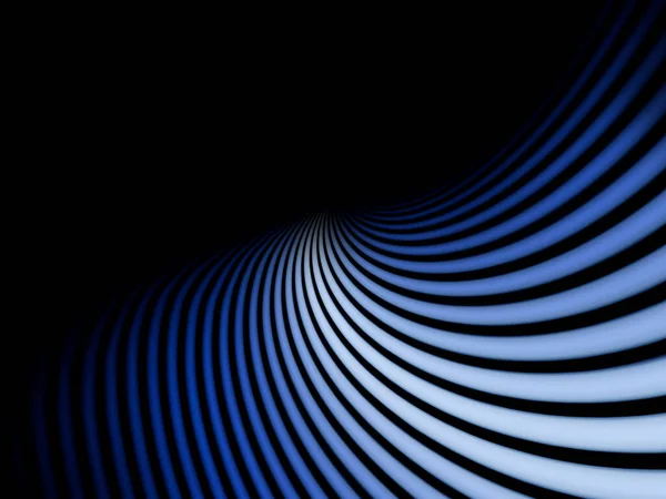 黒い背景の平行青い線の抽象的な背景 — ストック写真