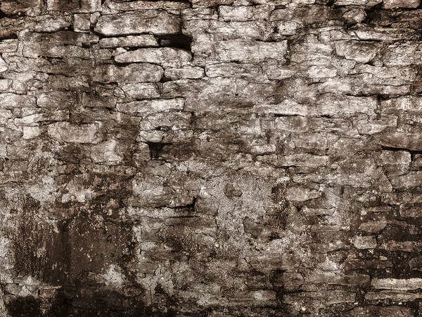 古い石の空の壁を背景に — ストック写真