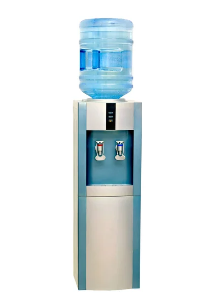 Refrigerador Elétrico Água Isolado Fundo Branco — Fotografia de Stock