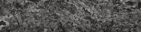 Vintage Dark Gray Rough Cement Plaster Background Panorama — Stock Photo, Image