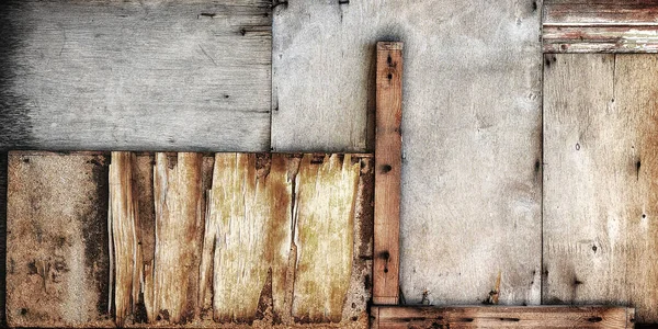 Комбинированный Винтажный Фон Старых Фанерных Листов — стоковое фото