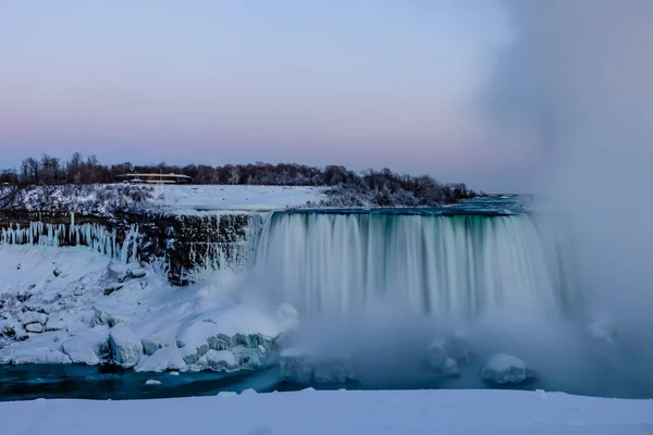 Horseshoe Şelalesi Niagara Şelalesi Ontario Kanada Kış 2021 — Stok fotoğraf