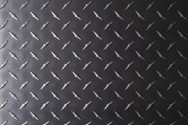 Koyu metal zemin, elmas desenli çelik desen..