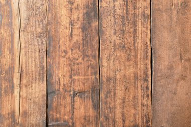 weathered wood texture as background. rustic table for use in interior design or furniture