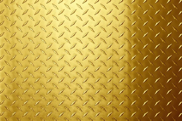 Gold Metal Texture Diamond Embossed Golden Metallic Background — стоковое фото