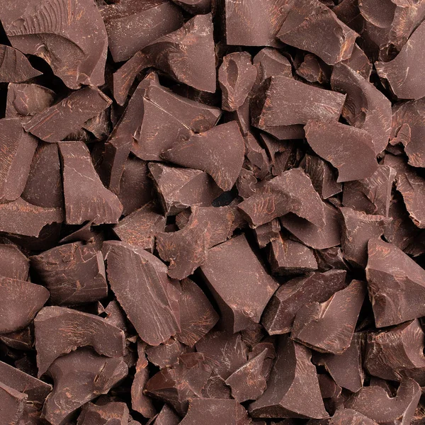 壊れたバーダークチョコレートの背景デザートの食べ物 — ストック写真