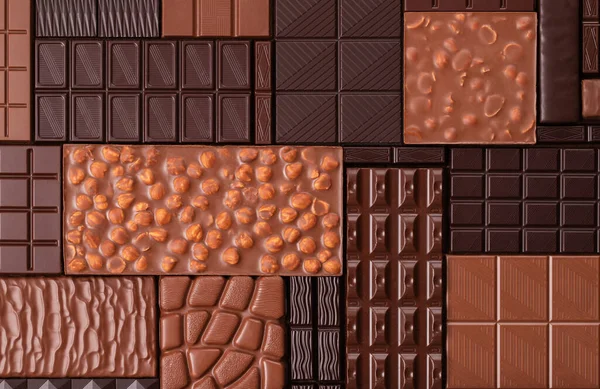 Csokiszelet Felülnézet Kakaótermékek Ízletes Desszertje — Stock Fotó