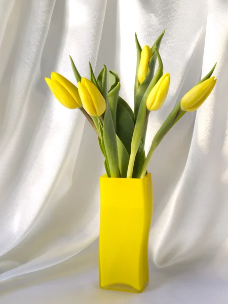 Tulips in a vase — Stock Photo, Image