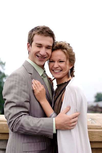 Young beautiful modern couple — Stock Photo, Image