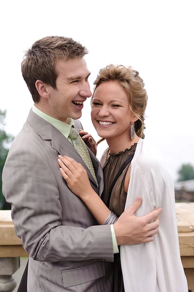 Young beautiful modern couple — Stock Photo, Image