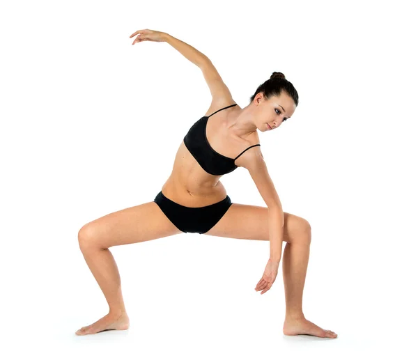Modern style dancer posing on studio background — Stock Photo, Image