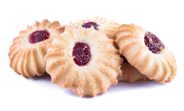 Kuraby Cookies auf weißem Hintergrund — Stockfoto