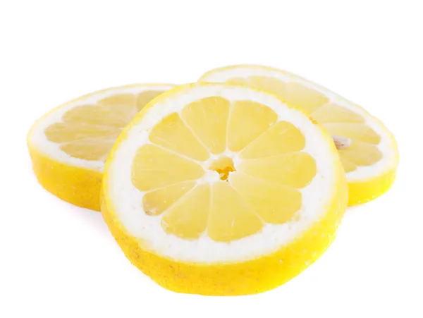 Tres rodajas de limón — Foto de Stock
