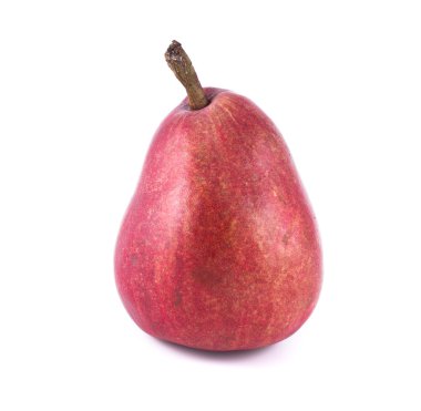 kırmızı armutlar beyaz arkaplanda izole