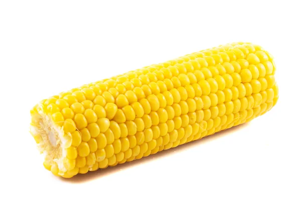 Kukurydza na kolbie wyizolowana na białym tle — Zdjęcie stockowe