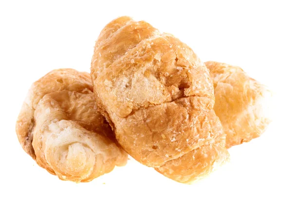 Croissant, izolovaných na bílém pozadí — Stock fotografie