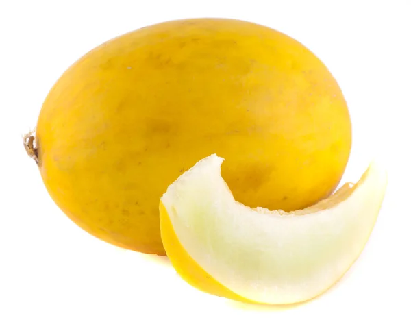 Ripe melon on a white background — Stock Photo, Image