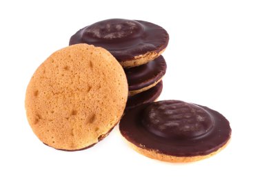 Beyaz arkaplanda çerezler