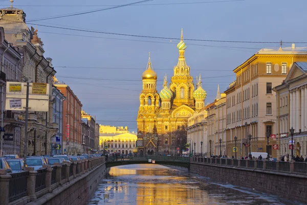 Iglesia de la Resurrección (Salvador sobre la Sangre derramada). San Petersburgo. Rusia — Foto de Stock