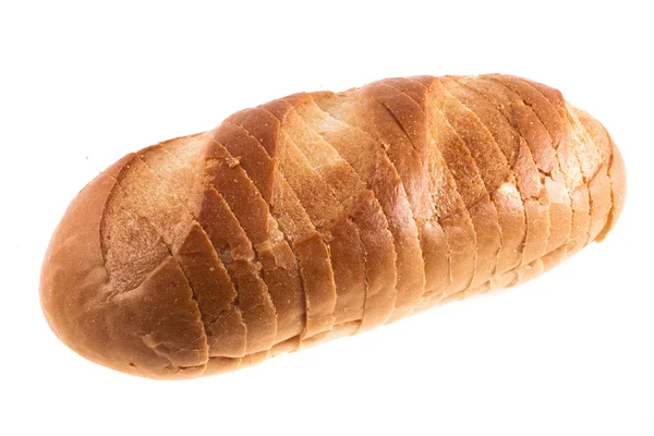 Bochník chleba, izolovaných na bílém pozadí — Stock fotografie