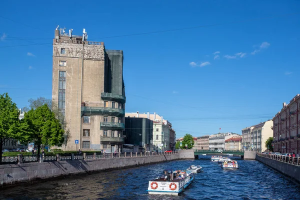 Rusland Sint Petersburg Bouw Van Het Huis Van Cultuur Voor — Stockfoto