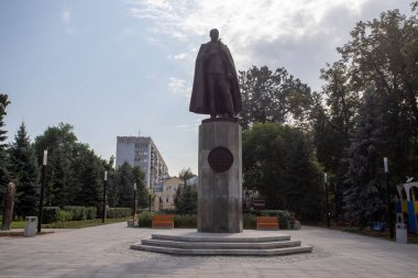 Nizhny Novgorod. Heykel Pilotu Pyotr Nikolaevich Nesterov