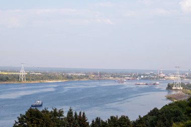 - Rusya. Nizhny Novgorod. Volga 'nın Verkhnevolzhskaya seti manzarası
