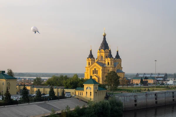 Ryssland Nizjnij Novgorod Utsikt Över Katedralen Den Heliga Välsignade Prins — Stockfoto