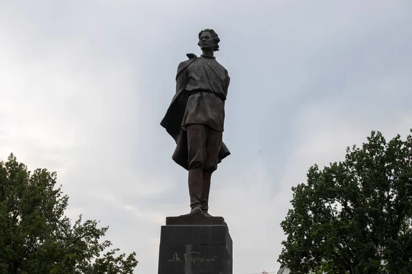Nizhny Novgorod Bronze Monument Maxim Gorky Park Gorky Square — Stock Photo, Image