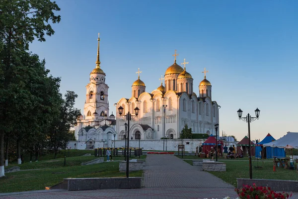 Rusko Zlatý Prsten Vladimir City Katedrála Nanebevzetí — Stock fotografie