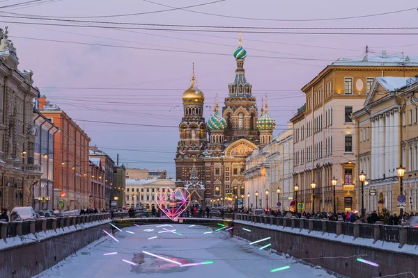Rusia San Petersburgo Iglesia Resurrección Cristo Salvador Sobre Sangre Derramada — Foto de Stock