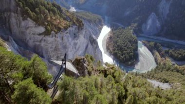 İsviçre 'deki harabe, The Country Aerial View' in Büyük Kanyonu 'dur.