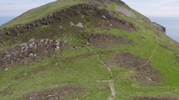 Vista Paisagem Montanhosa Escocesa Santa Ilha — Vídeo de Stock