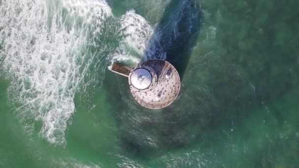 Rattray Head Lighthouse Skottlands Nordöstra Kust — Stockvideo