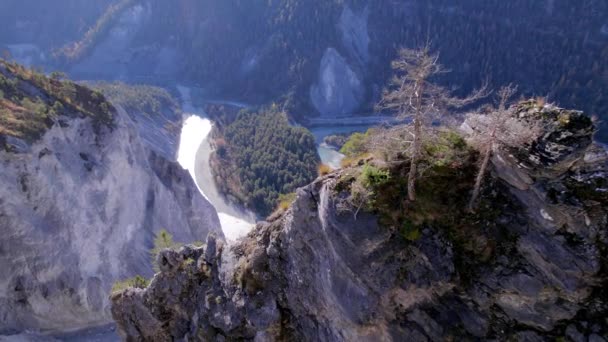 Ruinaulta Grand Canyon Svájc Nézett Levegőből — Stock videók
