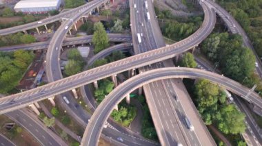 Spagetti Araç Sürüşünün Zaman Sürüşü Hava Görünümü