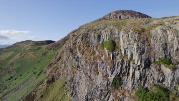 Utsikt Över Det Skotska Bergslandskapet Den Heliga — Stockvideo