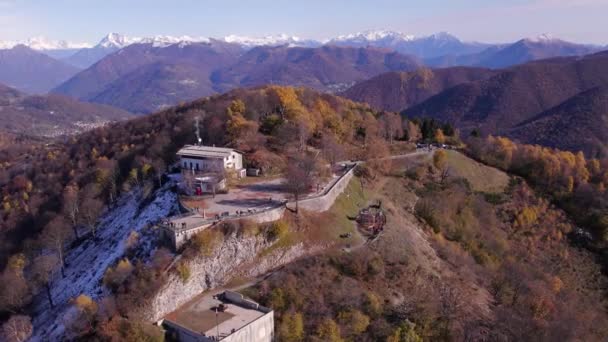 Sighignola Summit Balcone Italia Com Vista Para Lugano — Vídeo de Stock