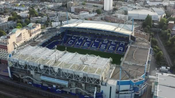 Pitch Level View of Stamford Bridge Stad, Stock Video
