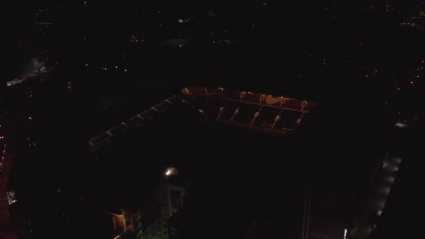 Zapnutá Světla Stamfordském Mostě Chelsea Noci — Stock video