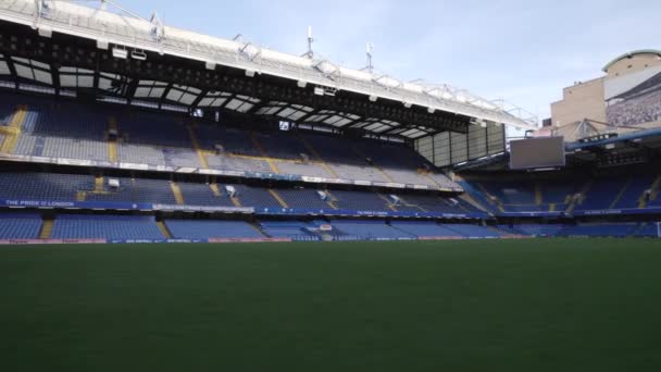 Szurok Szintű Kilátás Stamford Bridge Stadionra Chelsea Football Club Otthona — Stock videók