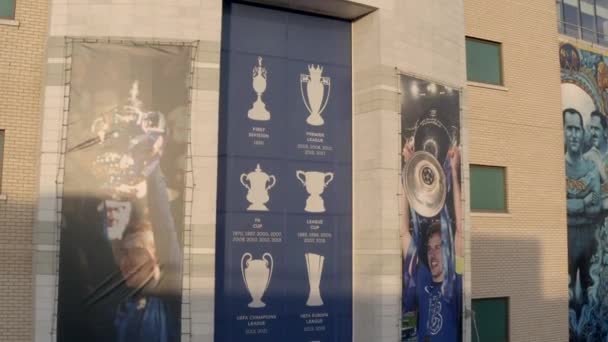 Stadion Stamford Bridge Exteriér Letecký Pohled Chelsea Football Club — Stock video