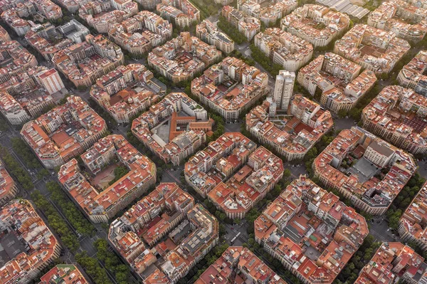 Apartment City Blocks Sunset Aerial View — стокове фото