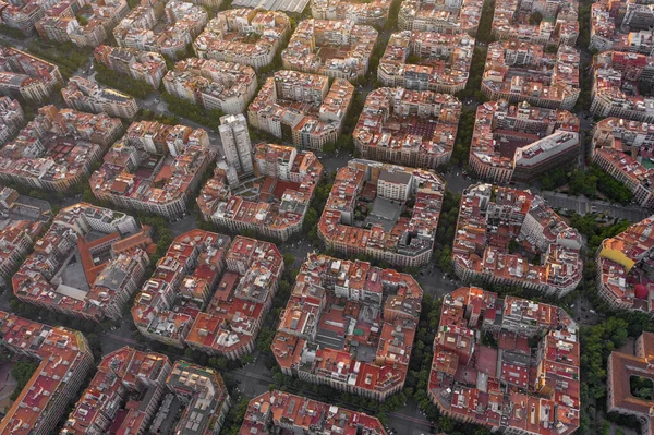 Apartment City Blocks Sunset Aerial View — стокове фото